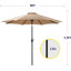 Parasol d'extérieur 9 pi 9 pi-2080099161