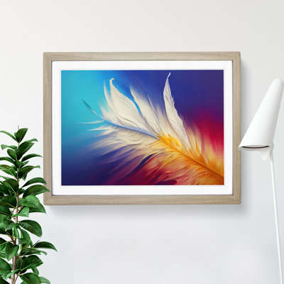 Harmonious Bird Feathers - Single Picture Frame Print