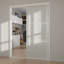 Cadre en aluminium pour portes coulissantes en verre 80 po avec quincaillerie-93722506
