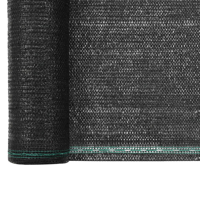 Vidaxl Tennis Screen HDPE Black, 3.9" W x 164" D