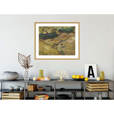 «Landscape with Rabbits» par Vincent van Gogh, impression giclée encadrée