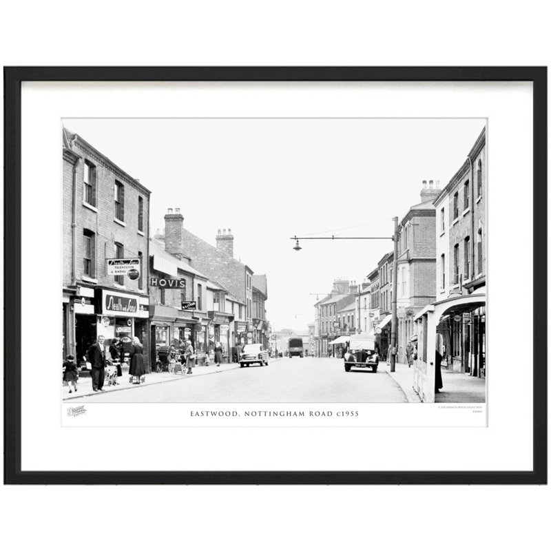 Eastwood, Nottingham Road C1955 - Single Picture Frame Print, 60cm H x 80cm W x 2.3cm D
