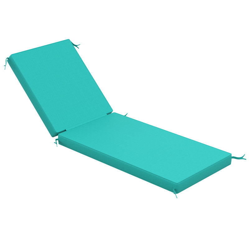 Sunbrella® Outdoor Chaise Cushion, 24" W x 73" D, Canvas Aruba