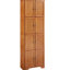 Armoire de rangement de 72,4 po de hauteur en chêne, 8 portes et 4 tablettes. Pour plusieurs pièces. Finition lisse, structure stable et divers réglages. Robuste