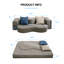Canapé-lit pliant sans dossier Wrought Studio ™-1786280574