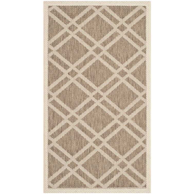 Joyner Geometric Hand Woven Indoor / Outdoor Area Rug