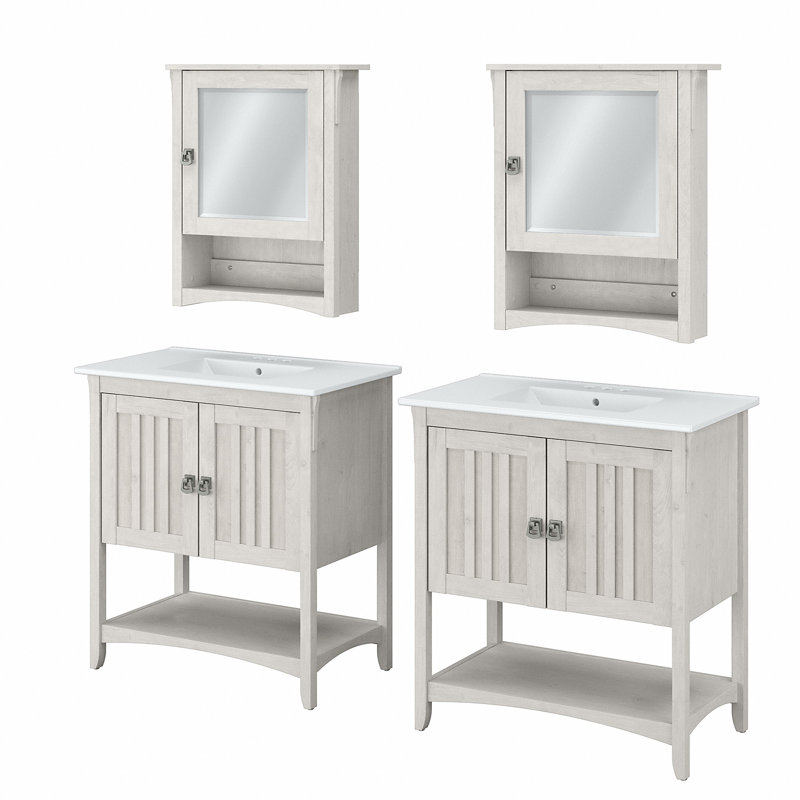 Ensemble de meuble-lavabo double 32 "avec miroir 