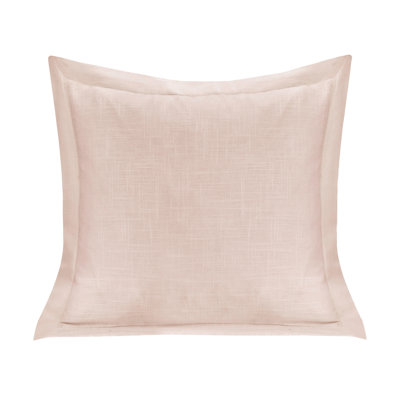Coussin décoratif en lin délavé à bordure simple 20 x 20 pouces
