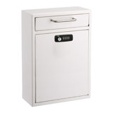 Wall-Mount Secure Drop Box Mailbox with Key and Combination Locking System