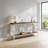 Rustic Metal & Wood Sofa & Console Table With Multifunctional Storage-270327294-270327293