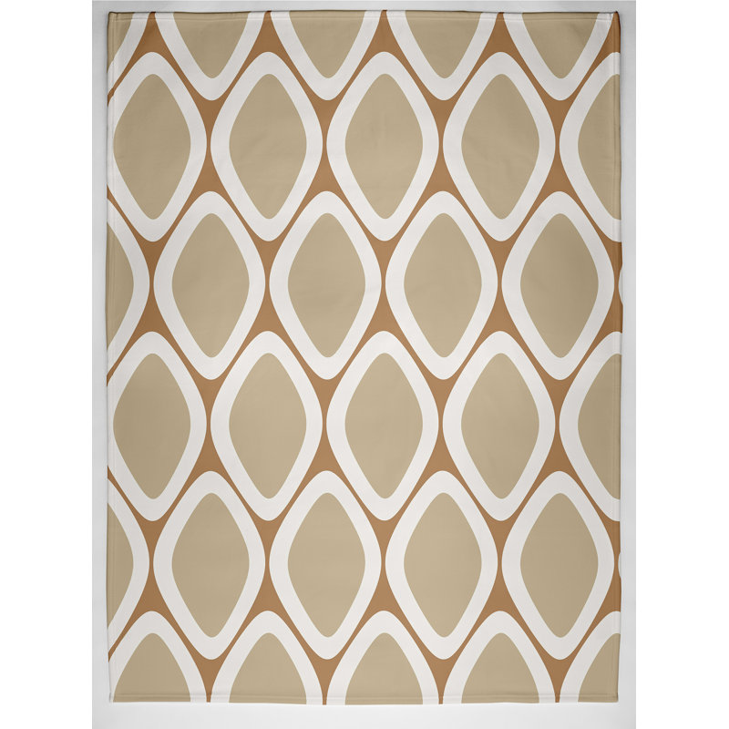 Emmanuelle Plain Weave / Muslin Throw Blanket, Brown