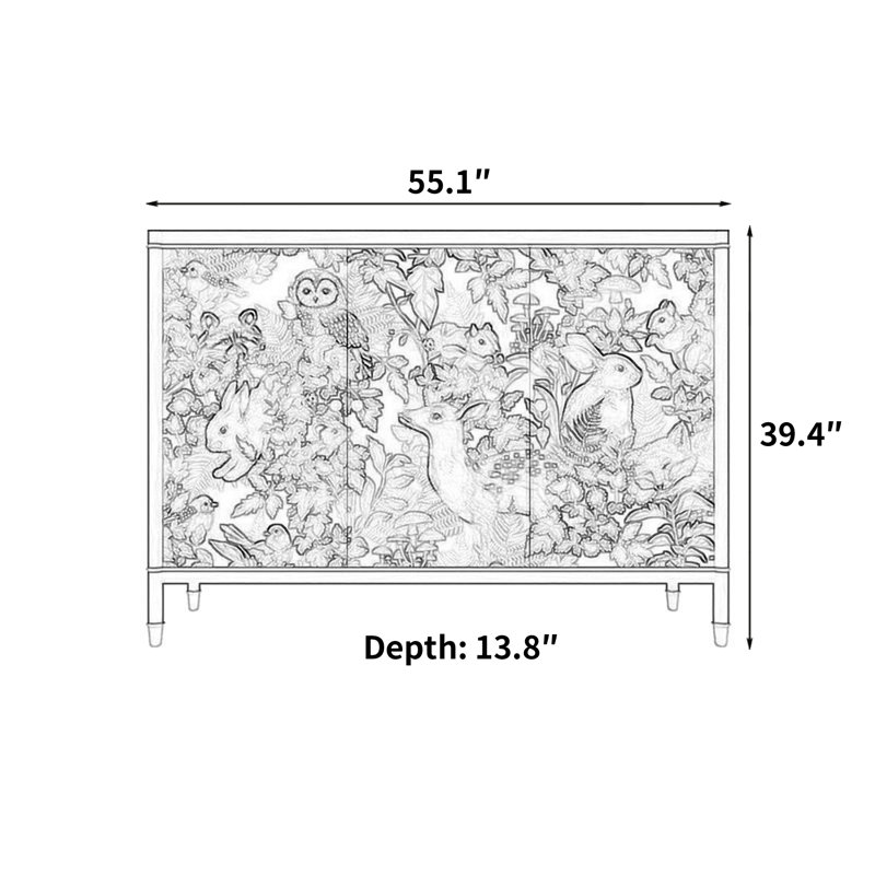 Buffet multifonction luxueux haut de gamme