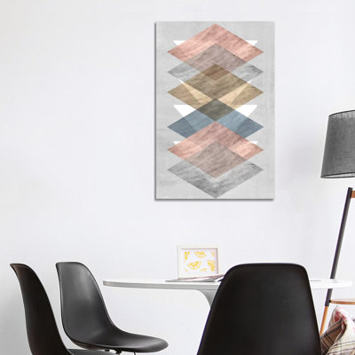 Diamond Allign II by Jennifer Goldberger - Wrapped Canvas Print
