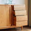 Armoire d'entrée moderne en bois massif minimaliste