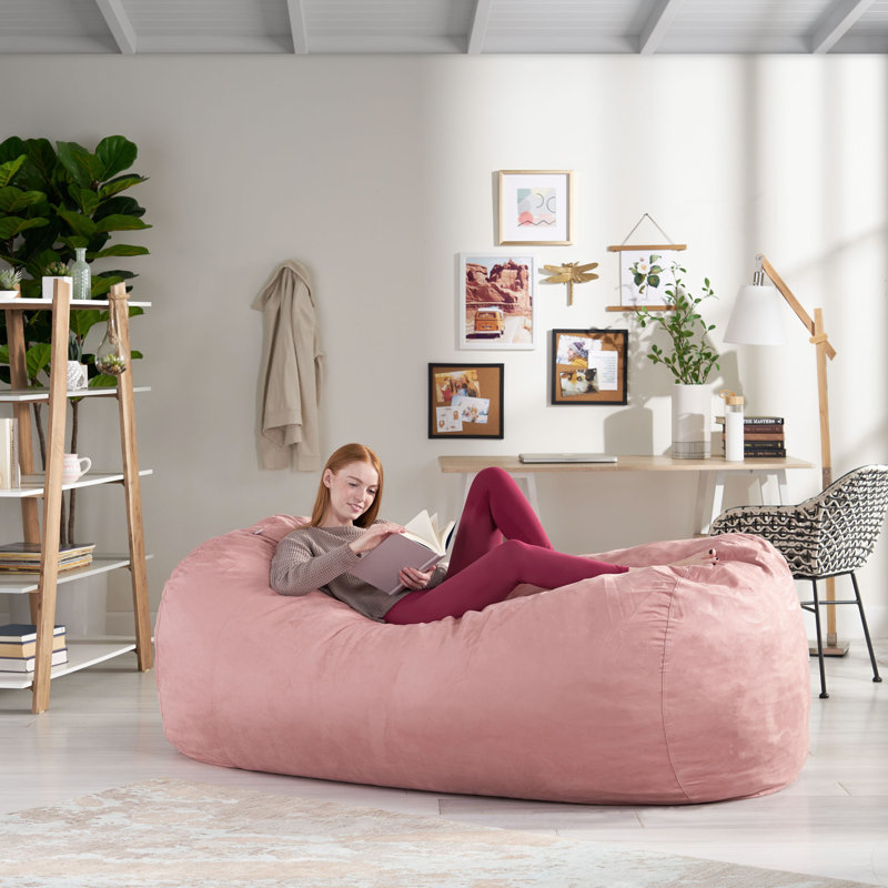 Polyester Classic Bean Bag, Rose Petal Pink