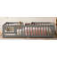 Lit simple avec garde-corps et porte pour enfants, gris grain de bois.-131097271