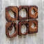 Handmade Rustic Abstract Wall Decor on Solid Wood