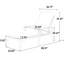 Chaise longue en fonte d'aluminium roulée beige avec tissage croisé et réglable, matériau, taille de l'emballage: 41,73 po x 24,41 po, 12,99 po, poids: roues de 40,79 lb, tissage, dimensions