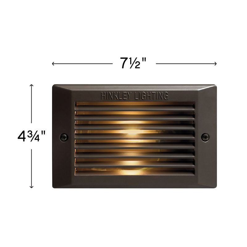 Bronze LED Outdoor Pathway Step Light