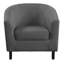 Fauteuil demi-tonneau en polyester avec repose-pieds Eliza-1499517455