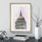 St. Paul's Cathedral Sketch in Abstract - Picture Frame Drawing Print-55730014-55730015