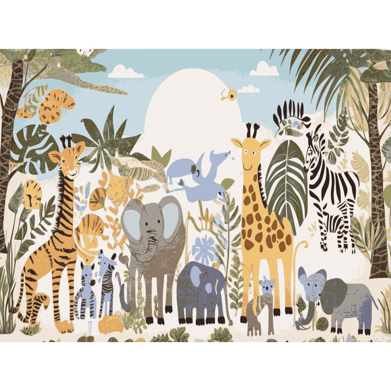 Tapis pour enfants East Urban Home, Rectangulaire 2 pi x 3 pi