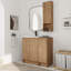 Meuble-lavabo simple 36 po avec plateau en résine et rangement flottant