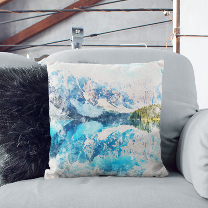 Abstract Square Cushion, 55cm H x 55cm W x 20cm D, Stone