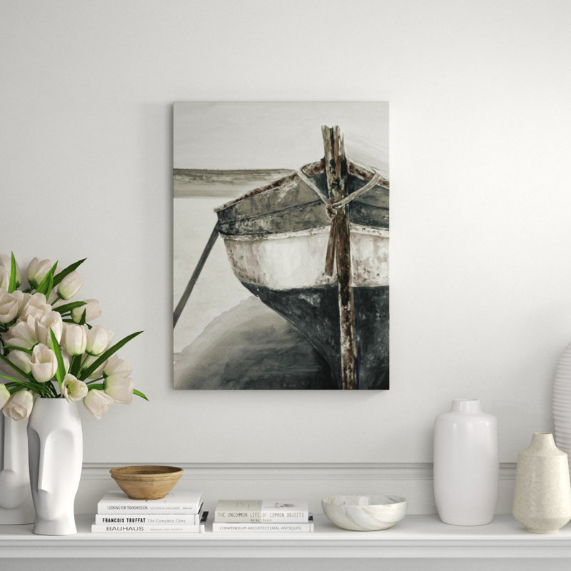 Mediterranean Boats VI Print by Barclay Butera, 32" H x 24" W x 1.5" D, Outdoor
