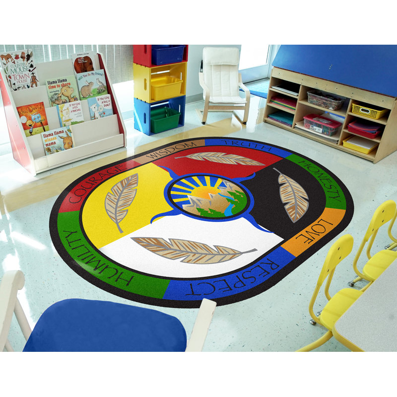 Tapis Traditional Teachings par Joy Carpets, Ovale 7 pi 8 po x 10 pi 9 po