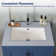 24" White Rectangular Single Bathroom Vanity Top with Sink (Top Only)