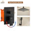 Système de douche de plafond avec valve brute
