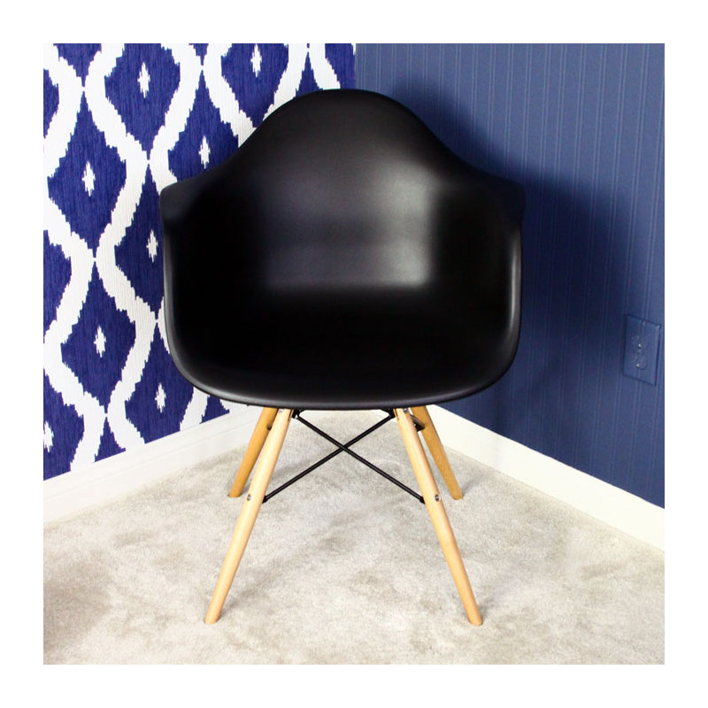 Cardone Arm Chair, Black/Natural