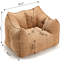 Fauteuil à billes pour chambre à coucher - Matériau en chenille, mousse très résistante pour un sommeil réparateur