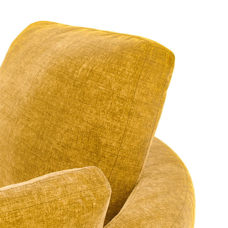 Fauteuil demi-tonneau pivotant de 41,9 po Nevelle