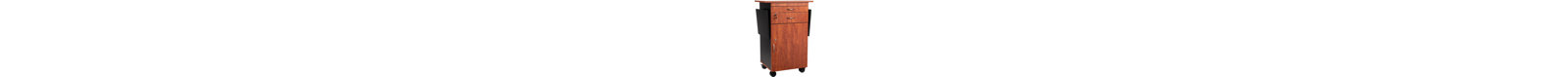 Oklahoma Sound Multimedia Cart, Cherry/Black
