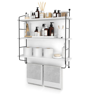 Tablettes flottantes pour salle de bain à 3 niveaux Sorbus