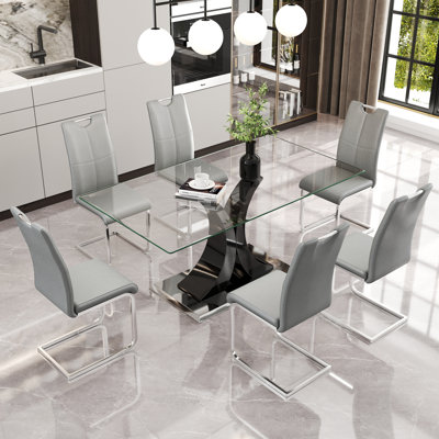 Klinges Pedestal Base Dining Set