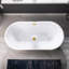 Baignoire de trempage autoportante en acrylique 54 po x 30 po-59745426