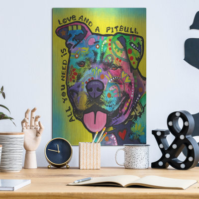 Red Barrel Studio® «All You Need Is» par Dean Russo, art mural en métal