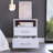 2-Drawer 1-Shelf Rectangle Nightstand