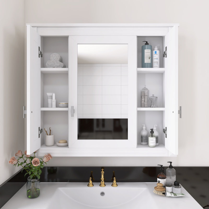 Armoire murale de salle de bain avec miroir