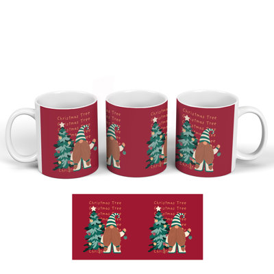 Christmas Tree Festive Gonk Ceramic Classic Mug