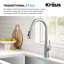 Robinet de cuisine rétractable à 4 fonctions KRAUS Odelia-123015095
