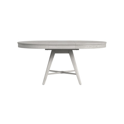 Catriona 48" Wide Solid Ash Round Dining Table, White