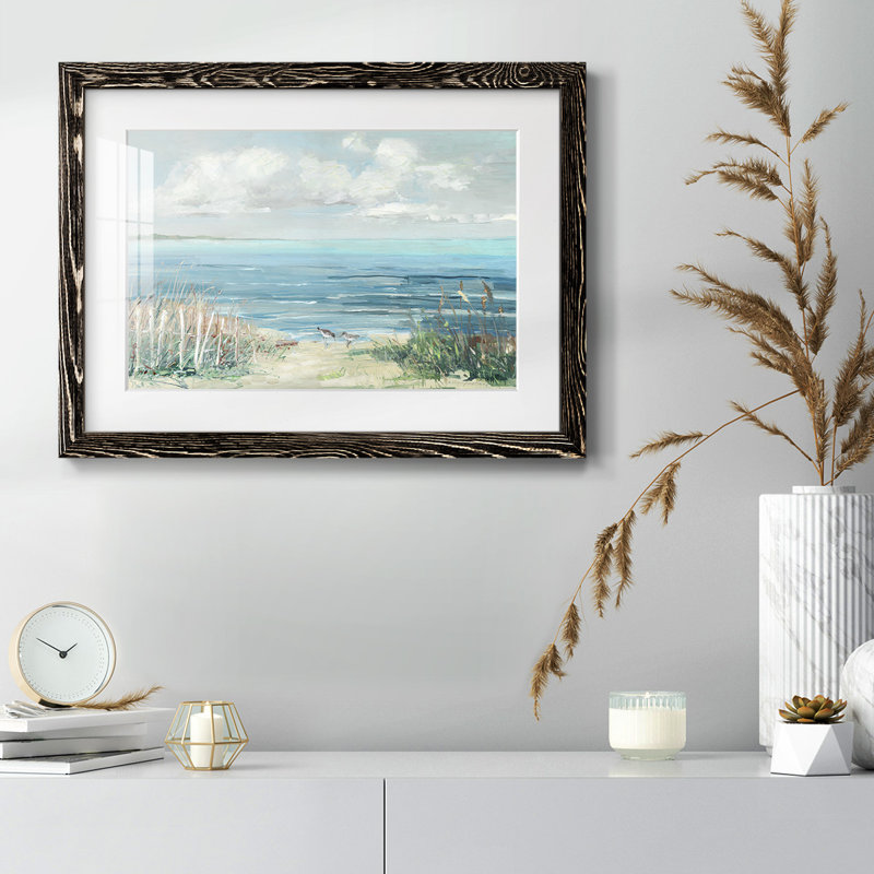 «Lively Cove» - reproduction de cadre photo simple, Noir