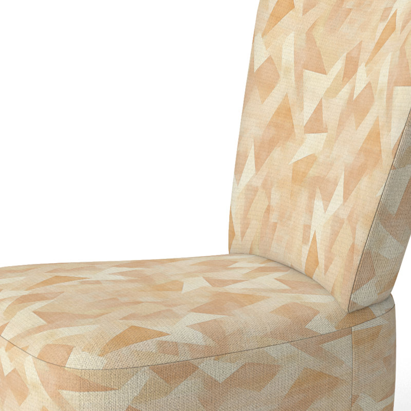Chaise d'appoint géométrique - Angles beige, Chaise d'appoint sans accoudoirs
