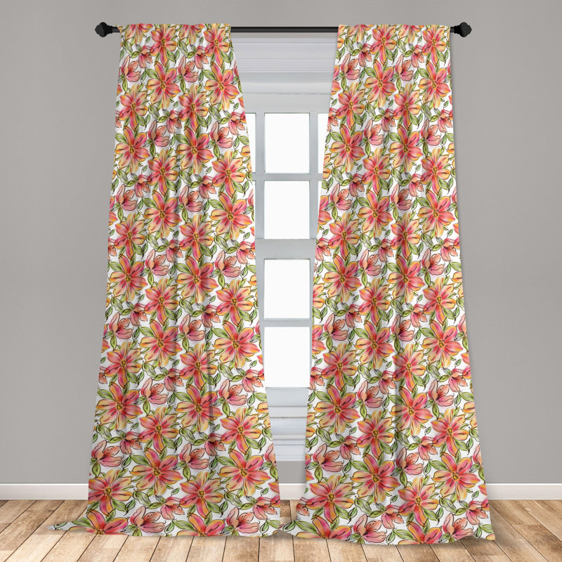 Virgolino Room Darkening Curtain Pair, 28" W x 95" L