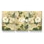 Paquet de 3 œuvres d'art sur toile à motif de paon bleu 3D, art mural 12 x 16 pouces pour la chambre principale