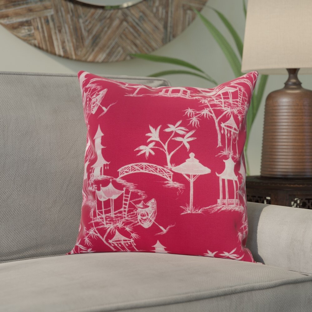 Round 3D Sunflower Throw Pillow Decorative Floral Accent Pillow Rosdorf Park Size: 14 H x 14 W x 14 D, Color: Pink